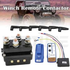 24V 400A HD Contactor Winch Control Solenoid Relay Twin Wireless Remote Recovery
