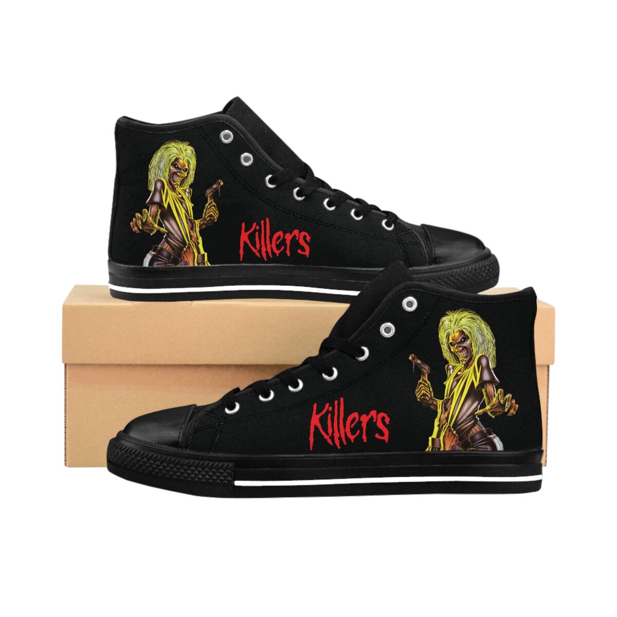 Men's Iron Maiden Killers Classic Sneakers hide top canvas Men's Iron Maiden Killers Classic Sneakers hide top canvas