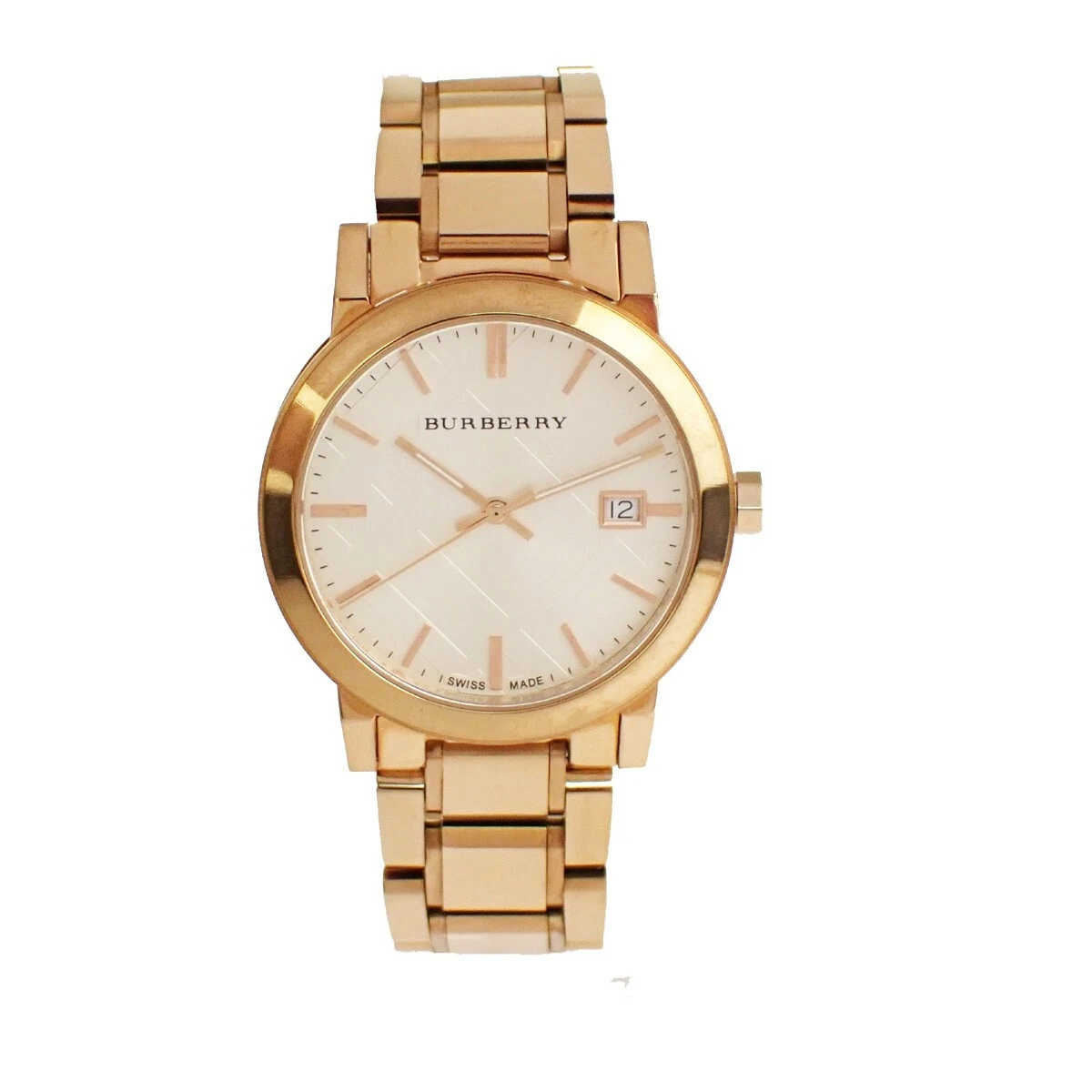 Orologio da polso Burberry Logo BU9004 The City Acciaio Inox Oro Rosa 65RJ640