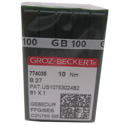 100PCS B27 Groz Beckert Gebedur Titanium Industrial Overlock Sewing Needles