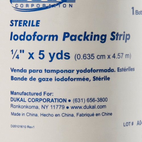 Dukal Jodoform Wundverpackungsstreifen, Zoll x 5 Yard (BX/12) - Bild 5 von 7