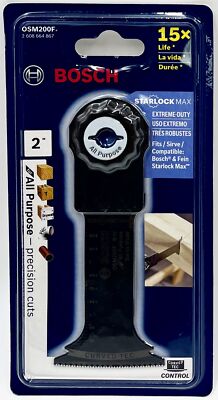 Bosch OSM200F StarlockMax Bi-Metal Plunge Cut Blade, 2''