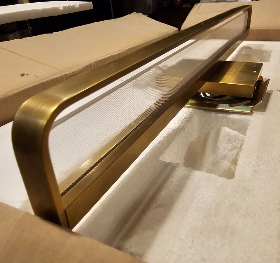 Tech Lighting 700BCBND24NB-LED930 Banda 1 Light 24"W LED Bath Bar -Natural Brass - Image 4 of 4