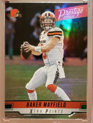2019 Panini Prestige Baker Mayfield Xtra Points Green Retail Parallel SP #35