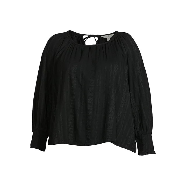 terra and sky peasant top