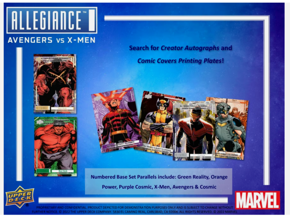 2023 Upper Deck Marvel's Allegiance: Avengers vs X-Men Hobby Box Factory Sealed - Picture 2 of 6