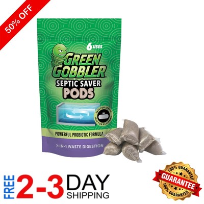 6- Supply of Natural Septic Tank Treatment Pods - Prevent Costly Backups