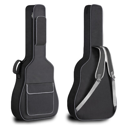 41'' Acoustic Guitar Bag Heavy Duty 12mm Thickened Soft Padded Sponge Gig Case