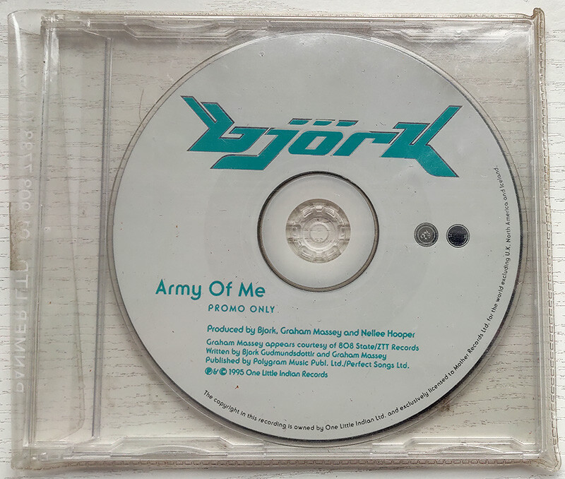 Björk - Army Of Me single - UK/Europe European PROMO CD
