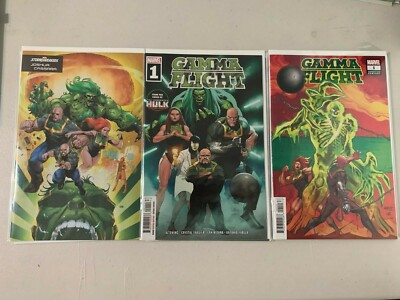 Gamma Flight #1 NM Cover A + Connecting + Stormbreakers Variant SET Marvel 2021