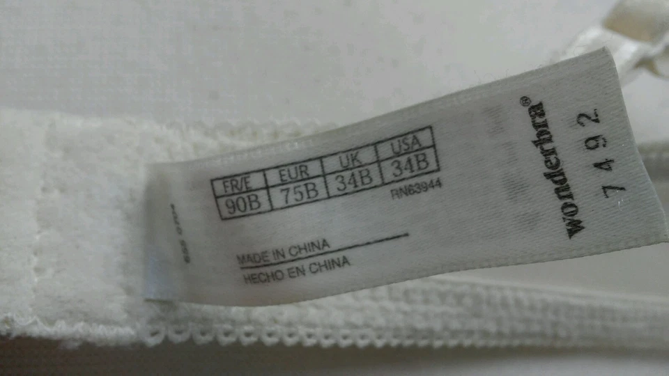 Sujetador WONDERBRA con aros marfil superpuesto de encaje talla 34B Foto 4 de 4