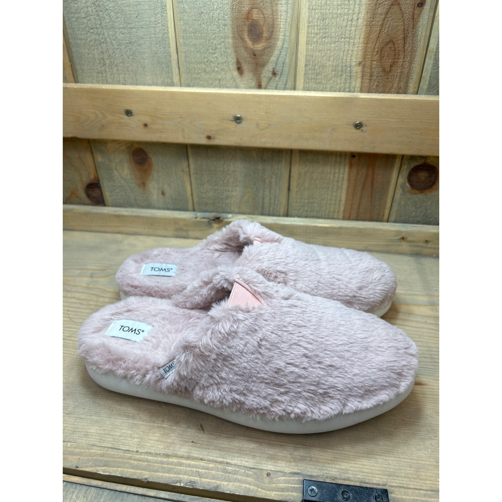 SAOLA Toms Pink Alpargata Mallow Mule Pantofole Donna US8 5 Indossate Una Solo Una Volta
