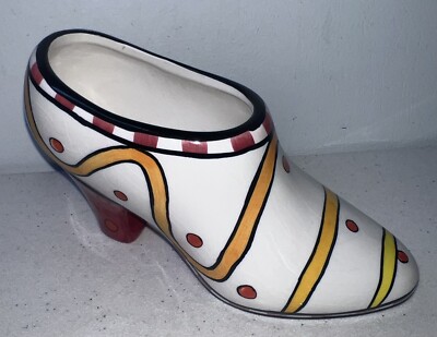 1998 Vintage Ladies Shoe Planter By CBK LTD Ceramic VBL14A