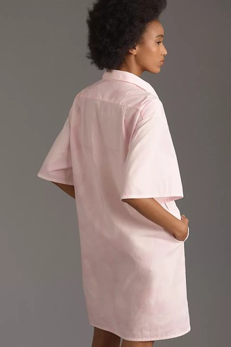 Marimekko Monoliitti Unikko 100% Cotton Poplin Dress Pink Poppy Sz 34 (Sz 4) NEW - Picture 3 of 5