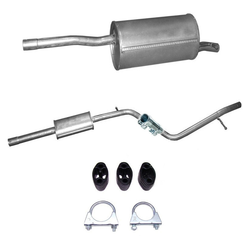 Polmo Schalldämpferset Für Dacia Logan 1 1.4 1.6 2003-2012 - Mitteltopf + Endtopf