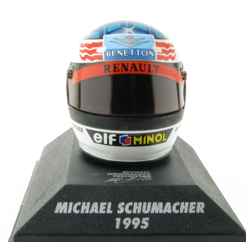 MINICHAMPS Formel 1 Helm 1995 Michael Schumacher 1:8 Formel Model Bell Helmet - Bild 3 von 4