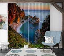 3D Beautiful Ocean ZHUA4219 Photo Curtain Window Blockout Fabric Amy 2023