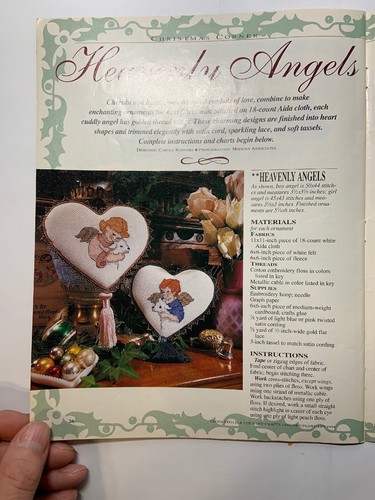 BH&G Cross Stitch&Country Crafts Jan/Feb 1994 Love Tokens 20 Designs Magazine - Imagen 9 de 9