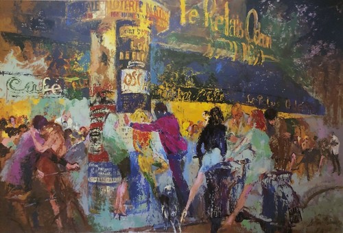 LEROY NEIMAN - 'Le Relais Odéon' • Custom Framed Art Print - Picture 2 of 2