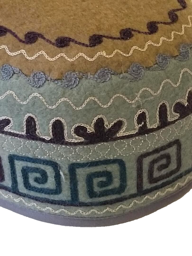 KYRGYZ WOOL COLD WEATHER HAT - TOP QUALITY - HAND CRAFTED 23" - Picture 4 of 5