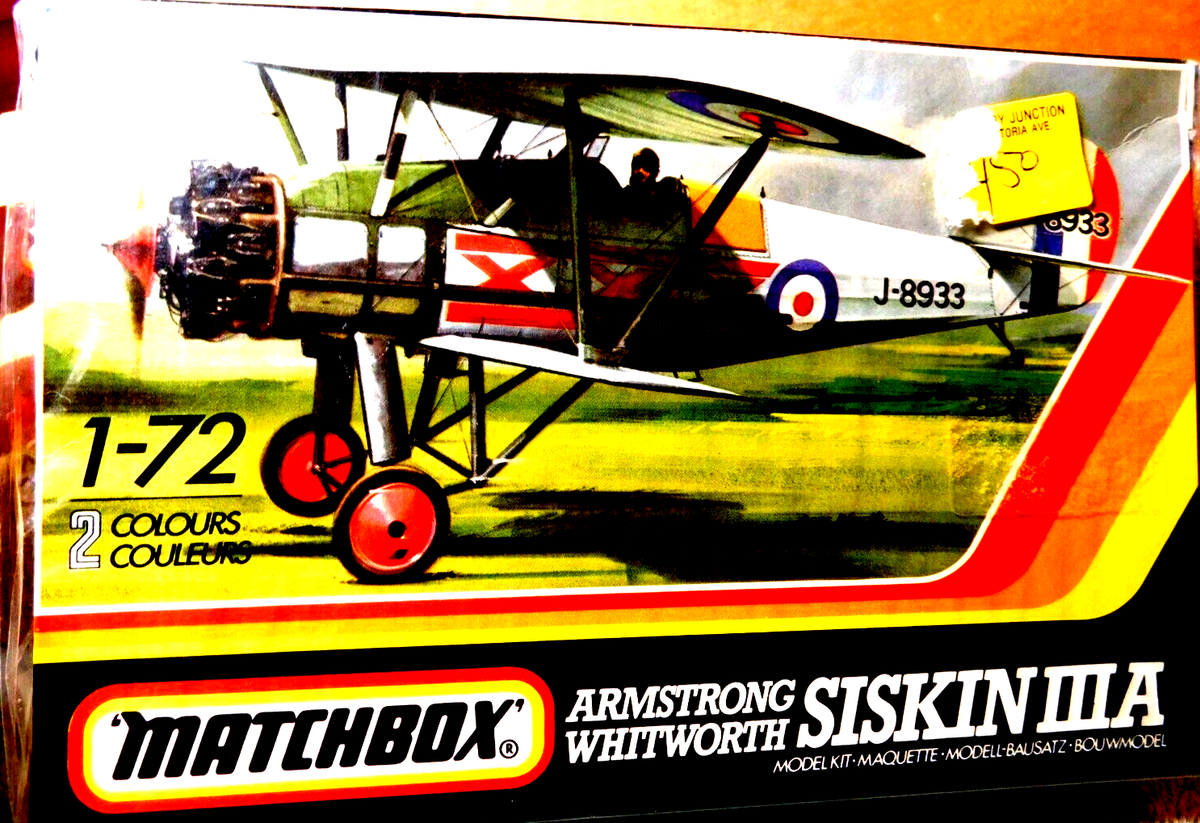 Matchbox~Armstrong Whitworth Siskin IIIA Scale 1:72 | eBay
