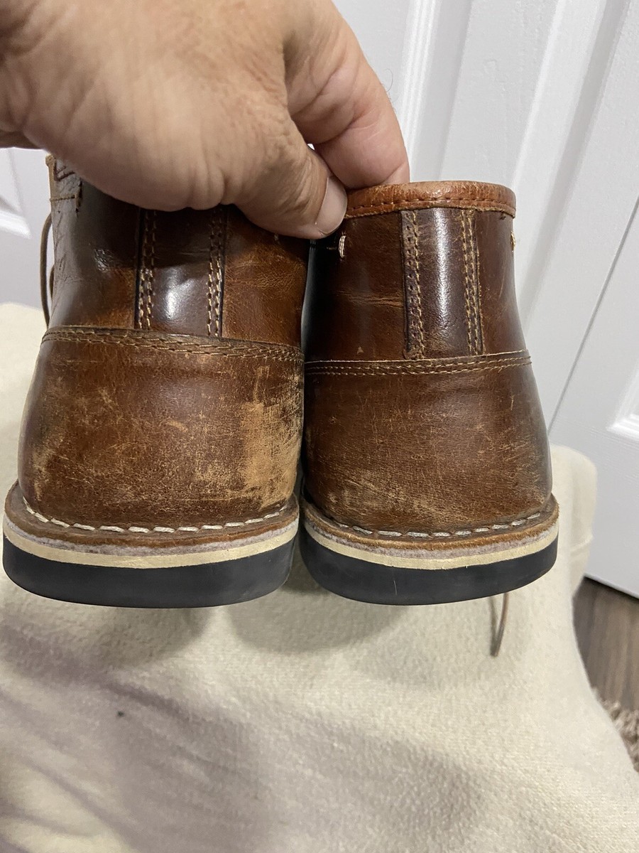 Steve Madden Harken 247 Cognac Leather Lace Up Chukka Boots  display picture 3