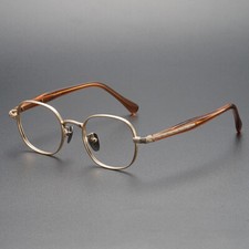Retro Titanium Eyeglass Frames Acetate Reading glasses Full Rim Women Men