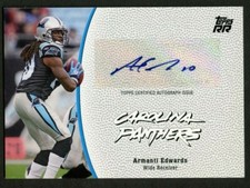 Armanti Edwards #FIA-AE signed auto 2011 Topps Rising Rookies Football Card