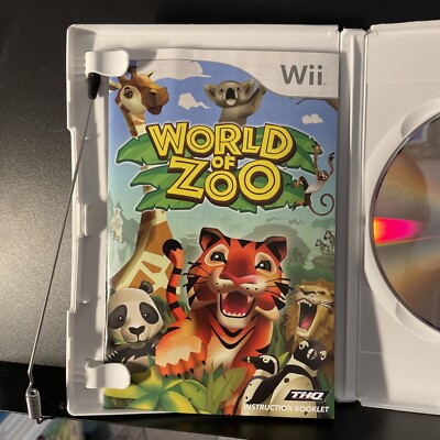 World of Zoo (Nintendo Wii, 2009) complete in box THQ 785138302355