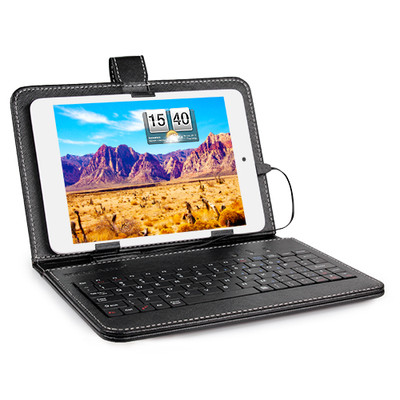 7.9'' Inch Micro USB Keyboard Keypad Leather Stand Case Cover For Tablet PC USA