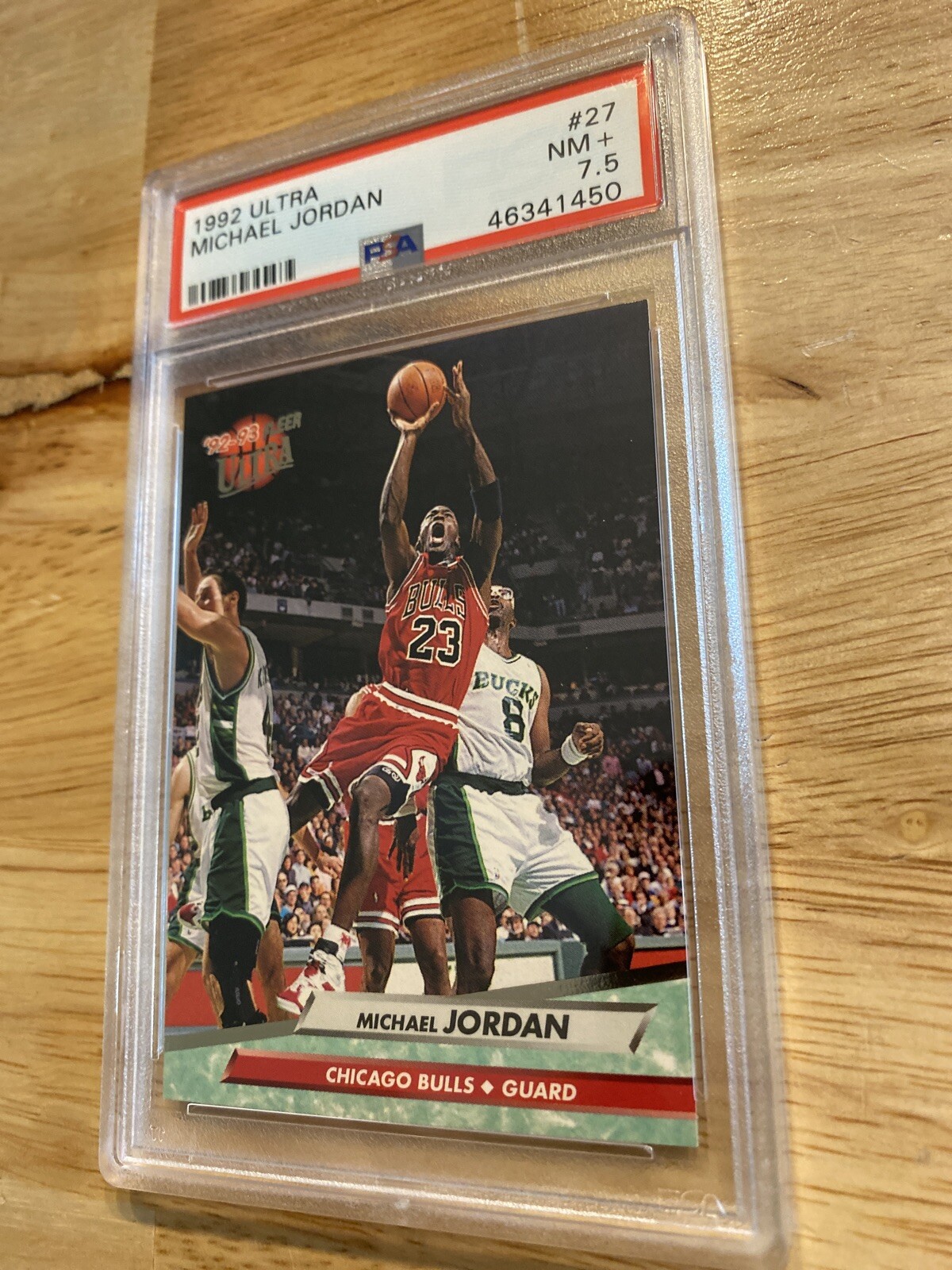 Michael Jordan PSA 7.5 Fleer Ultra Card Vintage MJ Basketball 1992 Chicago Bulls view 6