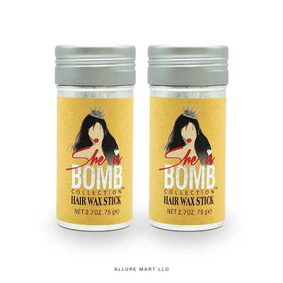 SHE IS BOMB Hair Wax Stick 2.7 oz Pack of 2 | FREE SHIPPING