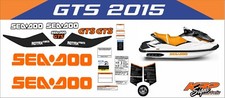 SEADOO GTS 2015 Graphics / Decal / Sticker Kit ORANGE