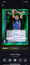 Topps NBA Collect DIGITAL Cooper Flagg Green Autograph Legendary /99
