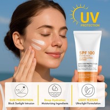 Face  Body Sunscreen Non-Greasy SPF 100 Facial Sunblock UVA  UVB Protection
