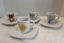 Club Havana Cabaret Expresso Set 4 cups & saucers
