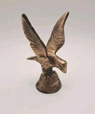 Vintage Brass Eagle, Paperweight, Hood Ornament, Rustic, Patriotic 