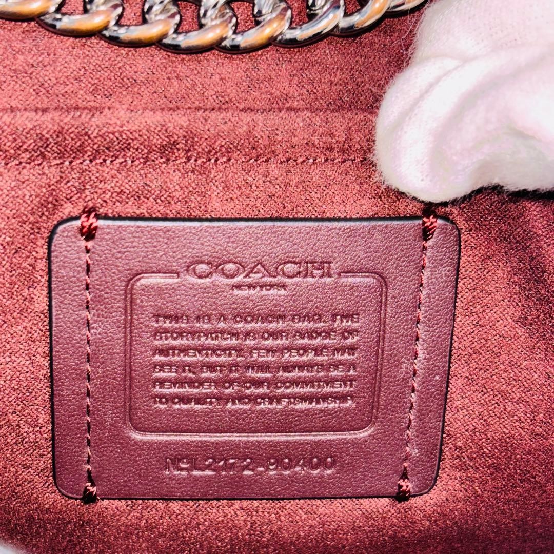 COACH Crossbody Bag Python Signature Leather Blac… - image 19