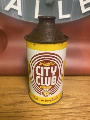 Schmidt s City Club Cone Top beer can Jacob Schmidt Brew Co St Paul Mn