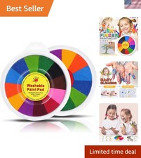 Thick Foam Ink Pad with 13 Colors - Ideal for Rubber Stamps  Artistic Projects