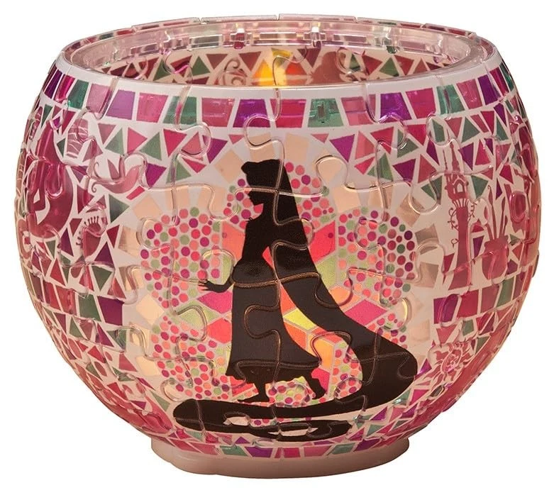 Rompecabezas Yanoman 80 piezas Disney vidrio mosaico Rapunzel pantalla rompecabezas Foto 4 de 4