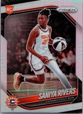 2025 Panini Prizm WNBA #131 Saniya Rivers Silver Prizms