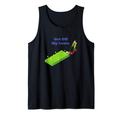 Runter von meinem Rasen lustig sagen Rasenmäher Tanktop