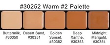 Graftobian HD Glamour Cr me Foundations Palette, Warm 2