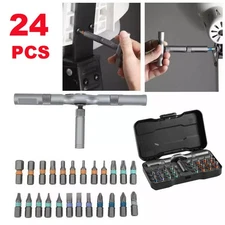 24 in 1 Magnetic Screwdriver Set, DIY Ratchet Screwdriver Set Multi Bit Magnetic