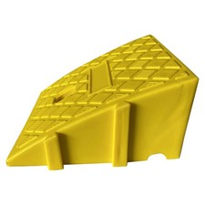 Heavy Duty Curb Ramp, Loading Dock, Drive Way Ramp - Black, Yellow