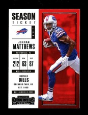 2017 Panini Contenders Season Ticket #91 Jordan Matthews Buffalo Bills QTY
