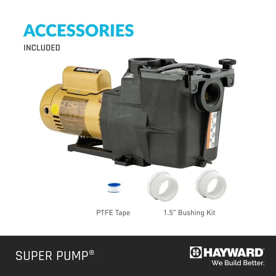 Насос для бассейна Hayward W3SP2607X10 Super Pump 1 л.с., 115/230 В - Изображение 4 из 4