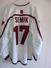 ARIZONA STATE Jacob Semik game-worn #17 Adidas pitchfork logo hockey jersey w/A
