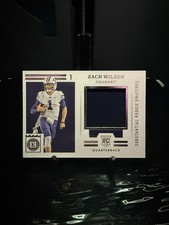 2021 Panini Chronicles Game Worn Patch Rookie Card - Zach Wilson. rookie card picture